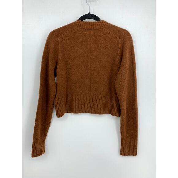 Universal Thread Cropped Mock Neck Sweater Womens Apx Size M Golden Brown - Picture 5 of 5